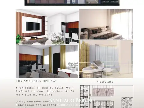 Departamento en Venta de 2 ambientes