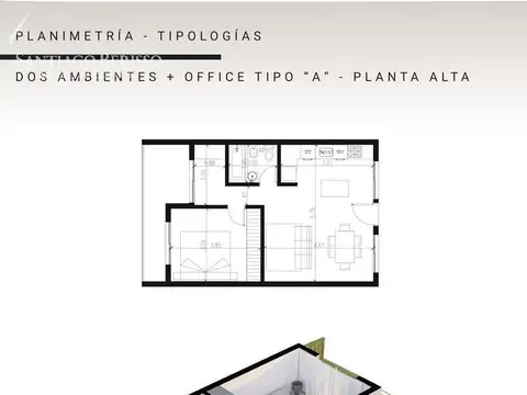 Departamento en Venta de 1 dormitorio