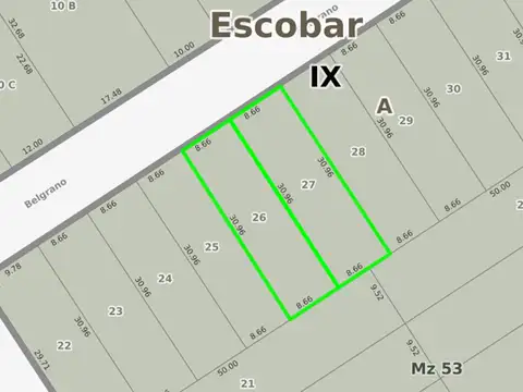 Terreno en Venta en Garin-Centro, USD 530.000