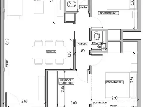 Departamento en Alquiler de 4 ambientes