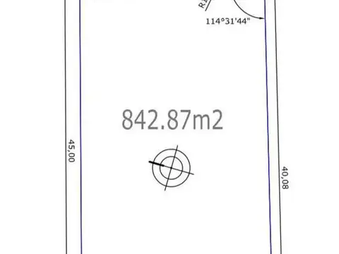 Terreno en Venta 40  mts Fondo
