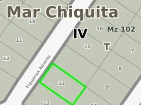 Alcorta e/ De San Martin y Campora
