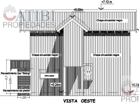 Depto Tipo Casa 6 ambientes con 2 baños