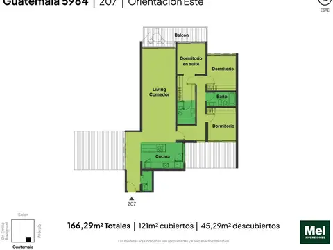 Guatemala 5900, Piso 2°