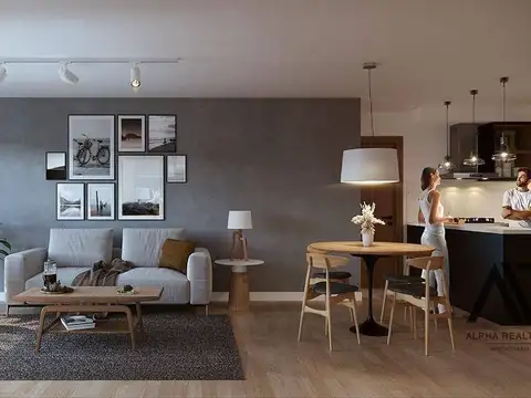 Departamento 2 ambientes con 1 baño