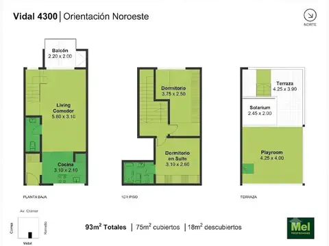 Vidal 4300, Piso 3