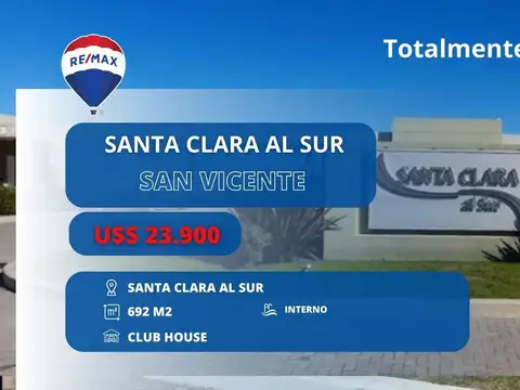 LOTE EN VENTA BARRIO SANTA CLARA AL SUR ETAPA 6