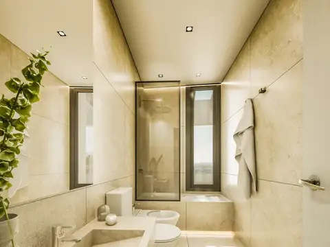 Departamento Monoambiente con 1 baño
