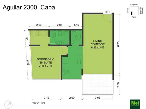 Departamento en Venta de 2 ambientes