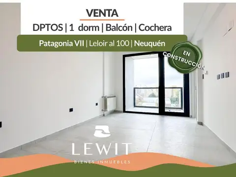 Venta departamentos en pozo | 1 dormitorio | Edificio Patagonia VII | Leloir al 100 | Neuquén