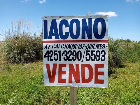 Terreno en Venta 16,50  mts Fondo