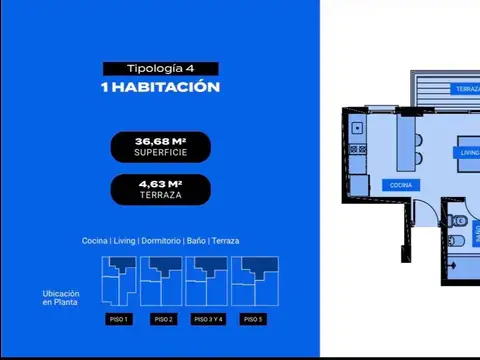 Departamento en Venta al Norte