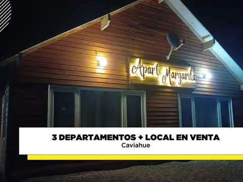 Complejo de 4 dptos en venta  - caviahue