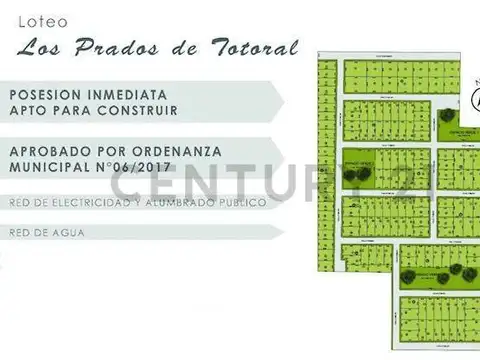 Terreno en Venta en Villa Del Totoral, USD 12.000