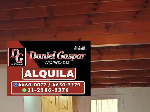 ALQUILER – DEPARTAMENTO 2 AMBIENTES C/PATIO – VILLA LUZURIAGA