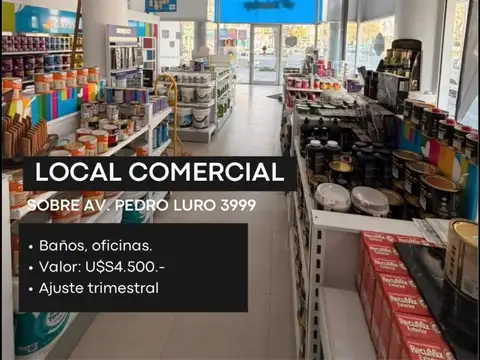 Importante LOCAL en esquina en alquiler