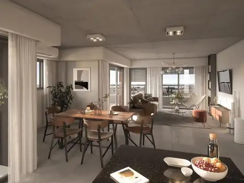 VENTA | FINANCIACIÓN - Departamento en pozo 1 dormitorio y dos balcones - Puerto Norte, Rosario.