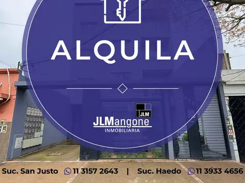 Departamento 1 ambiente con patio