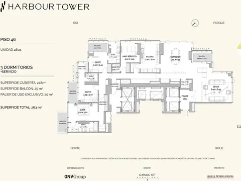 Departamento en Venta en Puerto Madero, USD 2.257.500