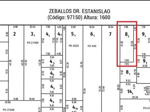 Zeballos 1600 , Piso 0