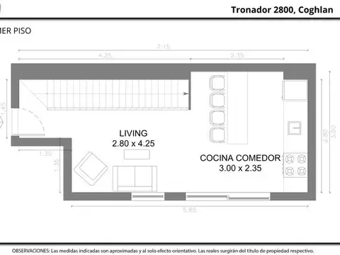Depto Tipo Casa en Venta de 2 ambientes