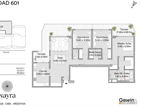 Departamento en Venta de 4 ambientes