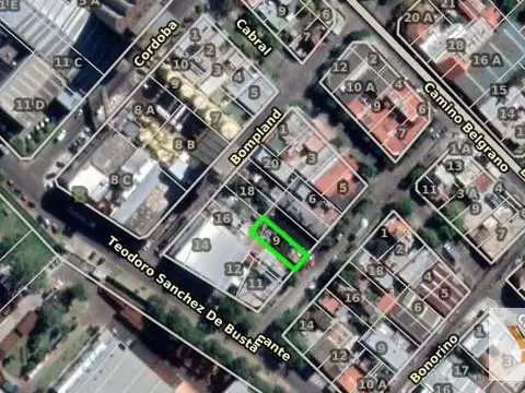 Terreno en Venta 8  mts Frente