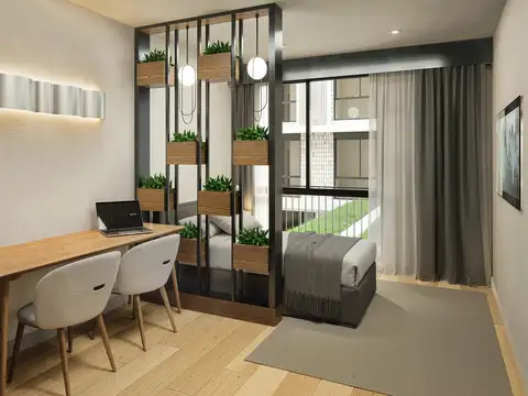 Departamento Monoambiente con 1 baño
