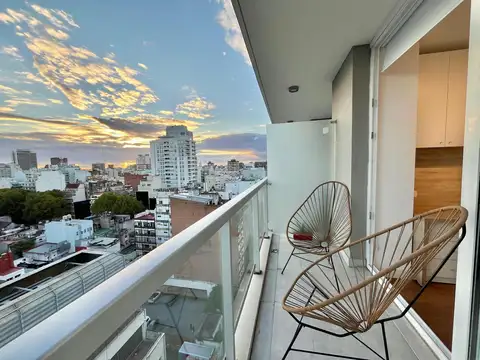 ALQUILER  TEMPORARIO AMOBLADO EN BELGRANO -  Dos ambientes, con Balcon, Amenities