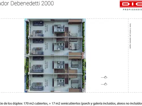 Casa 5 ambientes con 3 baños