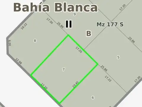 Terreno en Venta 24  mts Frente