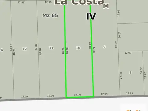Terreno en Venta 12  mts Frente
