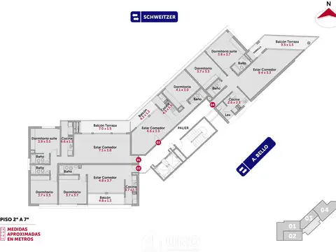 Schweitzer 8900, Piso 5