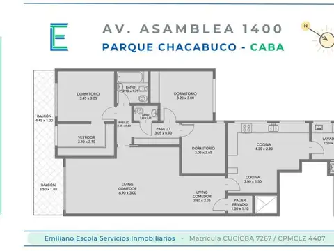 Avenida Asamblea 1400, Piso 5
