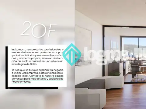 OFICINAS A ESTRENAR EN VENTA - FINANCIADAS - CENTRO, SALTA