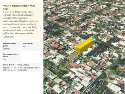 Terreno en Venta 57  mts Fondo
