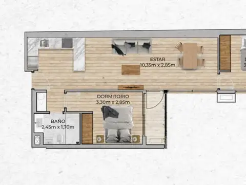 VENTA Apartamento CENTRO 2 dormitorios con balcón