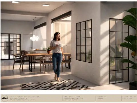 Casa en Venta con proyecto de contrucción. A estrenar. 2 dorm. Patio. Cochera. Pleno Centro Campana