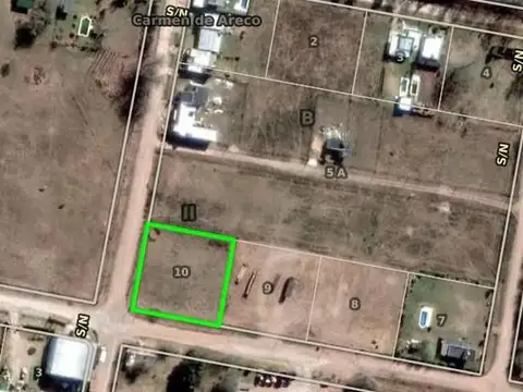 Terreno en Venta en Carmen de Areco, USD 65.000