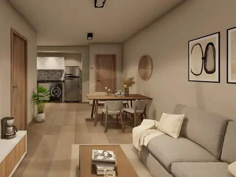 Departamento 2 ambientes con 1 baño