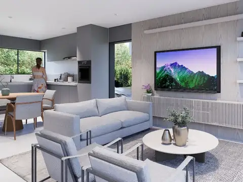 Depto Tipo Casa 3 ambientes con 2 baños