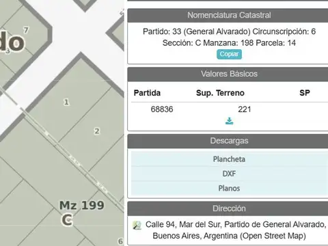 Terreno en Venta de 221,0 m2