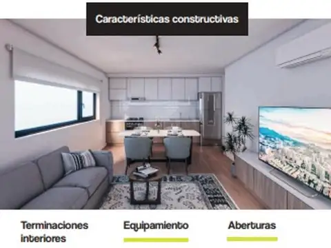 Departamento Monoambiente con 1 baño