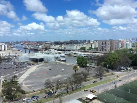 PUERTO MADERO - CAMILA O ´GORMAN - MONOAMBIENTE DIVISIBLE CON COCHERA Y AMENITIES
