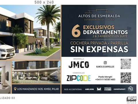Departamento en Venta con 1 cocheras