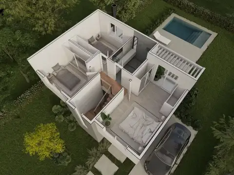 Casa 4 ambientes con 1 baño