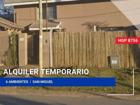 Casa - ALQUILER_TEMPORAL - Argentina, San Miguel - Montevideo 3090