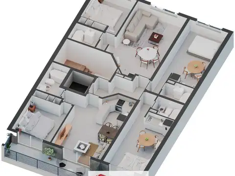 Departamento en Venta en República De La Sexta, USD 58.000