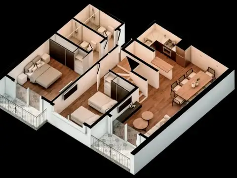 Departamento en Venta de 3 ambientes