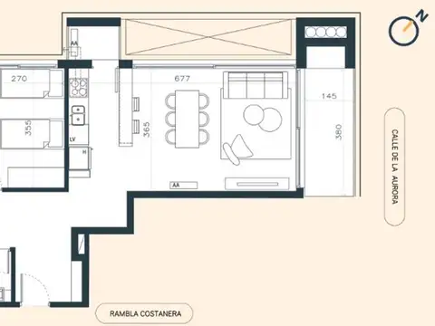 Departamento en Venta de 3 ambientes